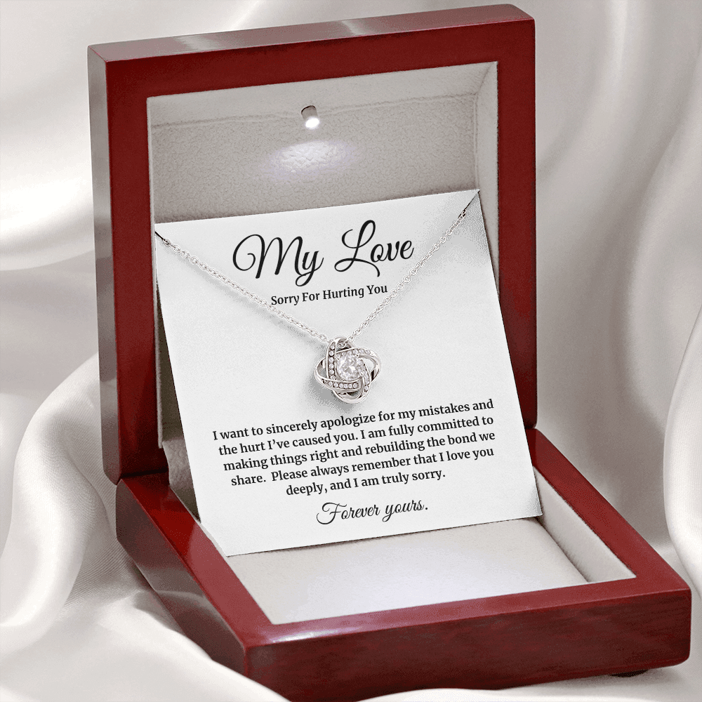 My Love | Sorry for Hurting You | Love Knot Neclace