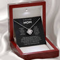 Mom - You're The World - Love Knot Necklace From Daughter