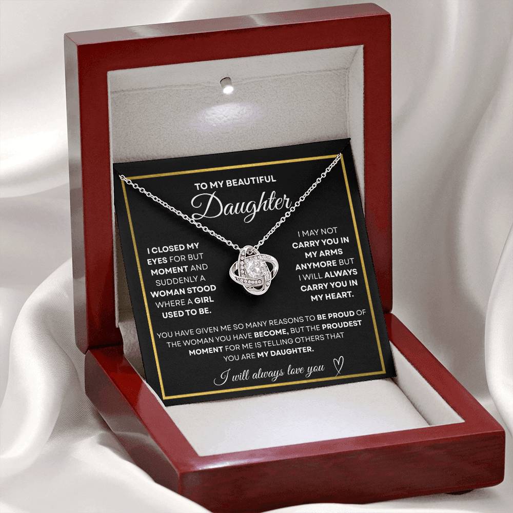 To My Beautiful Daughter | Forever in My Heart Necklace