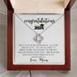 To My Daughter | Congratulations | Love Knot Necklace | Love, Mom