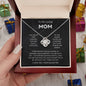 Mom - You're The World - Love Knot Necklace From Daughter