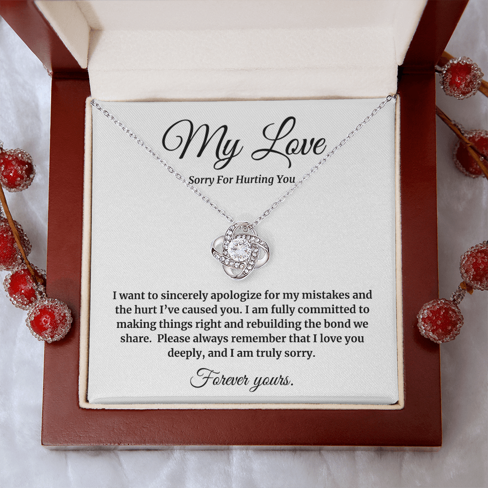My Love | Sorry for Hurting You | Love Knot Neclace