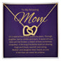 To My Amazing Mom | Interlocking Hearts Necklace