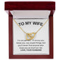To My Wife, I Love You - Interlocking Hearts Necklace