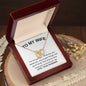 To My Wife, I Love You - Interlocking Hearts Necklace