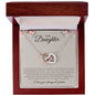 To My Daughter | I Love You, Always & Forever - Interlocking Hearts Necklace