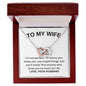 To My Wife, I Love You - Interlocking Hearts Necklace