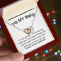 To My Wife, I Love You - Interlocking Hearts Necklace