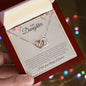 To My Daughter | I Love You, Always & Forever - Interlocking Hearts Necklace