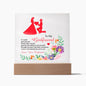 To My Girlfriend | If I Could Give You One Thing In Life | Love, Your Boyfriend - Square Acrylic Plaque