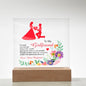 To My Girlfriend | If I Could Give You One Thing In Life | Love, Your Boyfriend - Square Acrylic Plaque