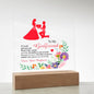 To My Girlfriend | If I Could Give You One Thing In Life | Love, Your Boyfriend - Square Acrylic Plaque