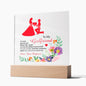 To My Girlfriend | If I Could Give You One Thing In Life | Love, Your Boyfriend - Square Acrylic Plaque
