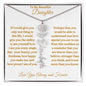 To My Beautiful Daughter | Flower Name Necklace | Mother's Day Gift | Birthday Gift | Customizable Birth Flower Design