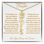 To My Beautiful Daughter | Flower Name Necklace | Mother's Day Gift | Birthday Gift | Customizable Birth Flower Design
