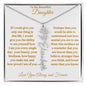To My Beautiful Daughter | Flower Name Necklace | Mother's Day Gift | Birthday Gift | Customizable Birth Flower Design
