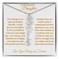 To My Beautiful Daughter | Flower Name Necklace | Mother's Day Gift | Birthday Gift | Customizable Birth Flower Design