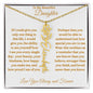 To My Beautiful Daughter | Flower Name Necklace | Mother's Day Gift | Birthday Gift | Customizable Birth Flower Design