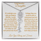 To My Beautiful Daughter | Flower Name Necklace | Mother's Day Gift | Birthday Gift | Customizable Birth Flower Design