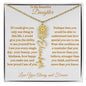 To My Beautiful Daughter | Flower Name Necklace | Mother's Day Gift | Birthday Gift | Customizable Birth Flower Design