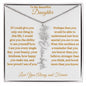 To My Beautiful Daughter | Flower Name Necklace | Mother's Day Gift | Birthday Gift | Customizable Birth Flower Design