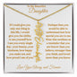 To My Beautiful Daughter | Flower Name Necklace | Mother's Day Gift | Birthday Gift | Customizable Birth Flower Design
