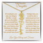 To My Beautiful Daughter | Flower Name Necklace | Mother's Day Gift | Birthday Gift | Customizable Birth Flower Design