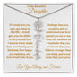 To My Beautiful Daughter | Flower Name Necklace | Mother's Day Gift | Birthday Gift | Customizable Birth Flower Design