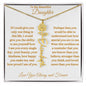 To My Beautiful Daughter | Flower Name Necklace | Mother's Day Gift | Birthday Gift | Customizable Birth Flower Design