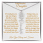 To My Beautiful Daughter | Flower Name Necklace | Mother's Day Gift | Birthday Gift | Customizable Birth Flower Design