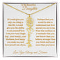 To My Beautiful Daughter | Flower Name Necklace | Mother's Day Gift | Birthday Gift | Customizable Birth Flower Design