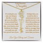 To My Beautiful Daughter | Flower Name Necklace | Mother's Day Gift | Birthday Gift | Customizable Birth Flower Design