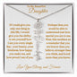 To My Beautiful Daughter | Flower Name Necklace | Mother's Day Gift | Birthday Gift | Customizable Birth Flower Design