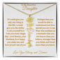 To My Beautiful Daughter | Flower Name Necklace | Mother's Day Gift | Birthday Gift | Customizable Birth Flower Design