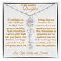 To My Beautiful Daughter | Flower Name Necklace | Mother's Day Gift | Birthday Gift | Customizable Birth Flower Design