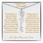 To My Beautiful Daughter | Flower Name Necklace | Mother's Day Gift | Birthday Gift | Customizable Birth Flower Design