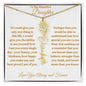 To My Beautiful Daughter | Flower Name Necklace | Mother's Day Gift | Birthday Gift | Customizable Birth Flower Design