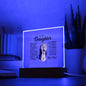 To My Daughter | Never Forget - Square Acrylic Plaque