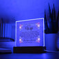 To My Wife | Always Keep Me In Your Heart | Love, Your Husband - Square Acrylic Plaque