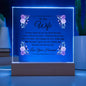 To My Wife | Always Keep Me In Your Heart | Love, Your Husband - Square Acrylic Plaque