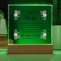 To My Wife | Always Keep Me In Your Heart | Love, Your Husband - Square Acrylic Plaque