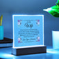 To My Wife | Always Keep Me In Your Heart | Love, Your Husband - Square Acrylic Plaque