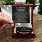 To My Son | I Love You | Congratulations Bracelet