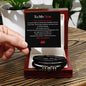 To My Son - Love You Forever, Valentine's Day Gift for Him, Birthday Gift, Special Occasion Bracelet