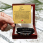 To My Love | Happy Valentine's Day Gift | I'd Spend My Last Breath Whispering 'I Love You' | Love You Forever Bracelet