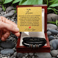 To My Love | Happy Valentine's Day Gift | I'd Spend My Last Breath Whispering 'I Love You' | Love You Forever Bracelet