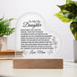 To My Daughter | Never Forget that I Love You Acrylic Plaque | Love Mom