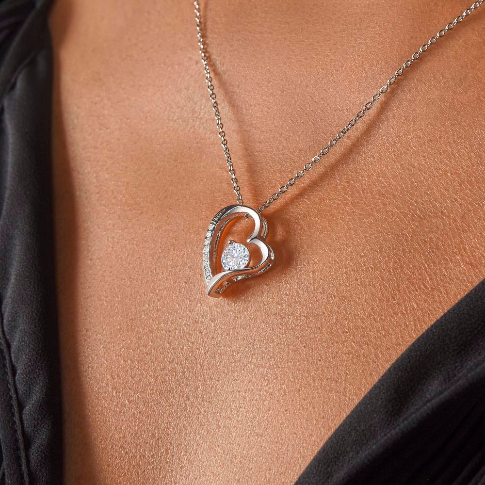 To My Beautiful Wife (Pink Valentine) - Forever Love Necklace
