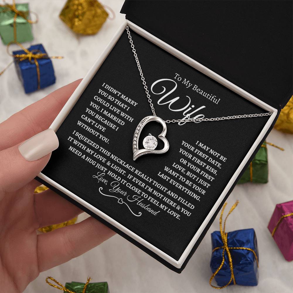 To My Beautiful Wife | Forever Love Necklace - BWP