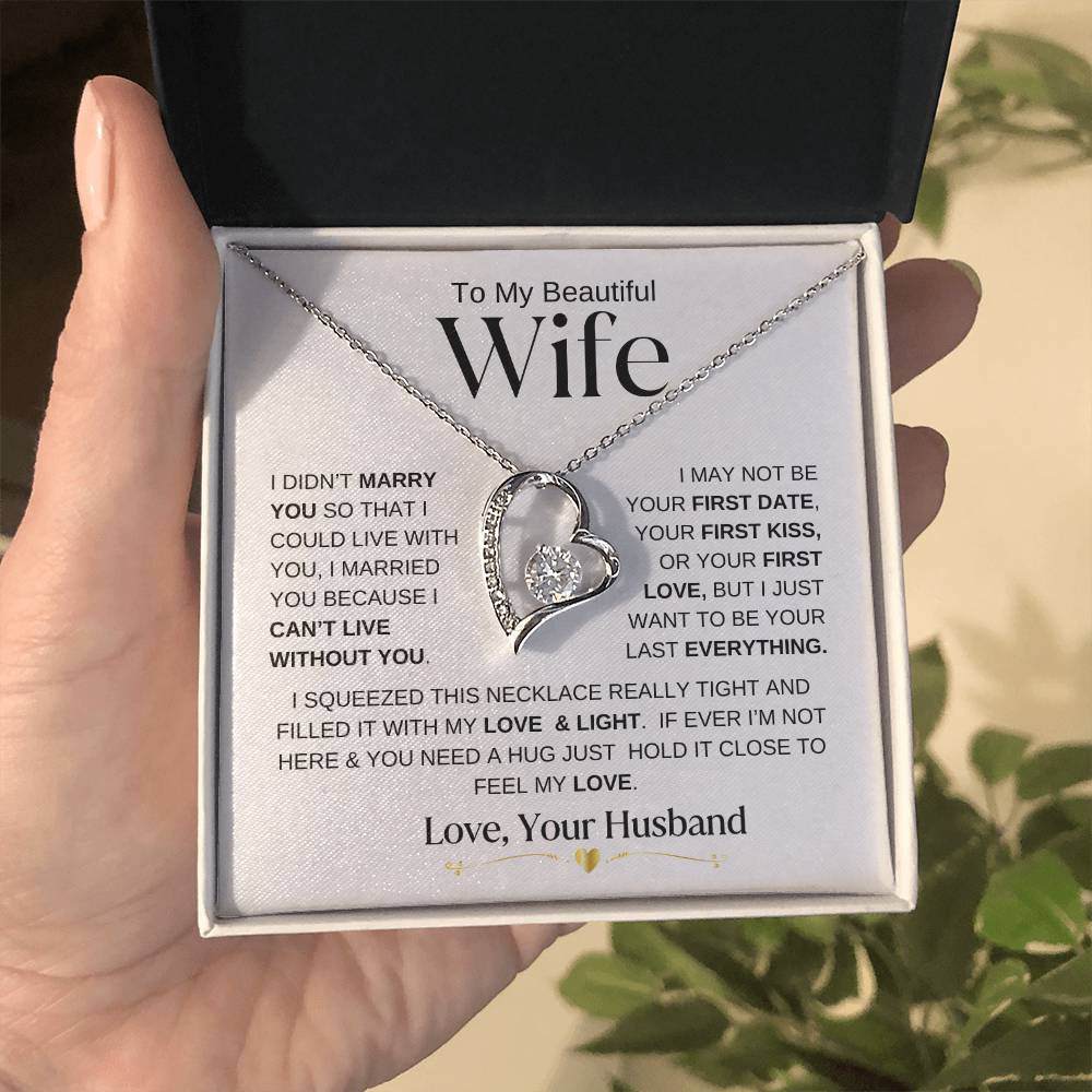 To My Beautiful Wife | Forever Love Necklace - WB2D